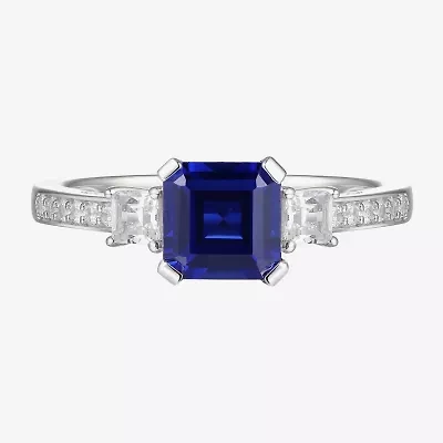 Womens Gemstone 14K Gold Over Silver Halo Delicate Cocktail Ring