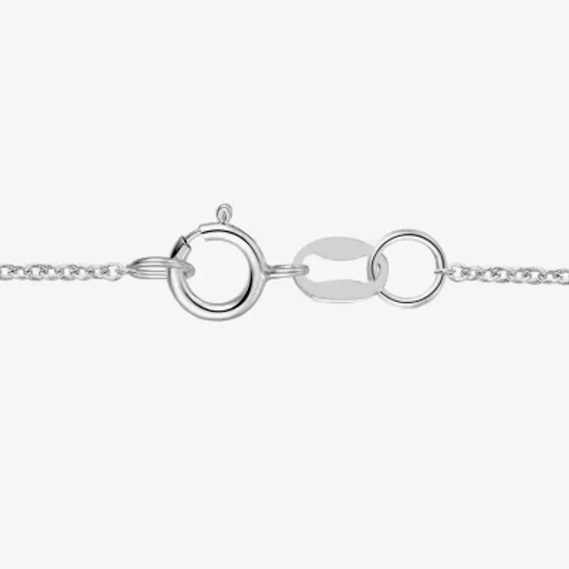Womens Gemstone Sterling Silver Pendant Necklace