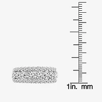 (G / Si1-Si2) Womens 2 1/4 CT. T.W. Lab Grown White Diamond 10K Gold Anniversary Band