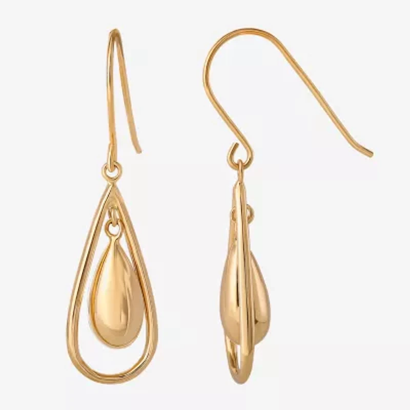 14K Gold Teardrop Earrings
