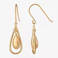 14K Gold Teardrop Earrings