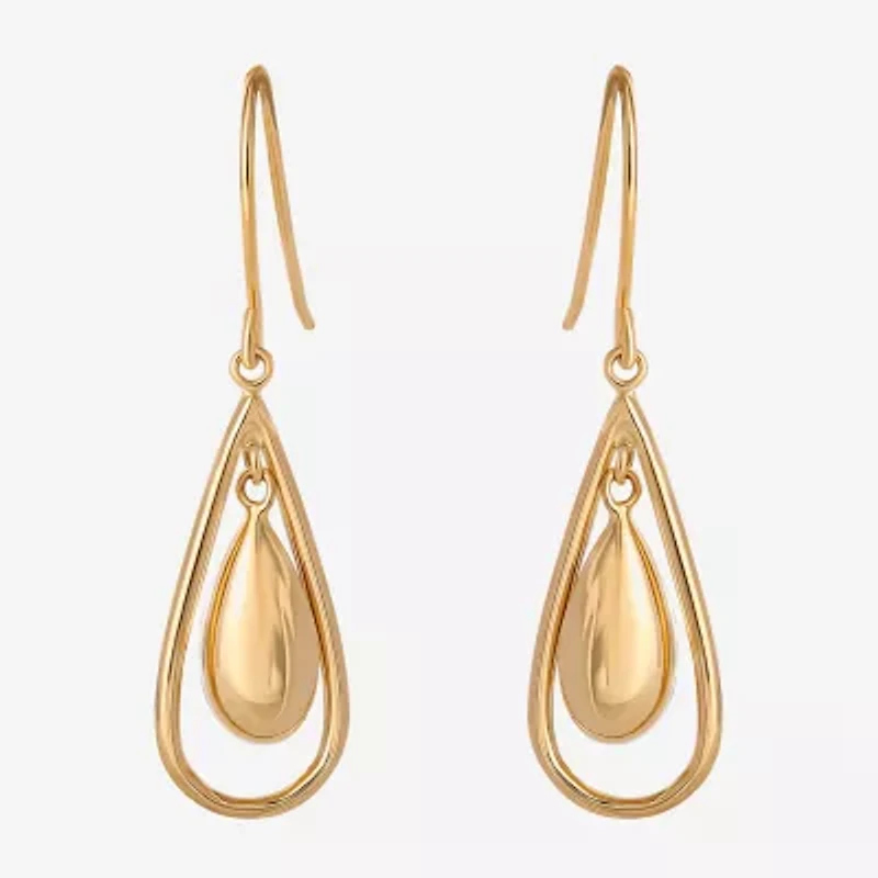 14K Gold Teardrop Earrings
