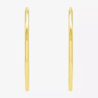 14K Gold over Silver 50mm Hoop Earrings