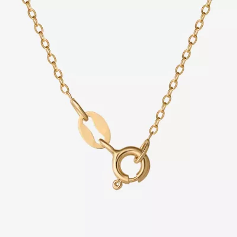 DiamonArt® Womens 1 1/10 CT. T.W.  White Cubic Zirconia 14K Gold Over Silver Round Heart "Mom"Pendant Necklace