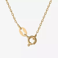DiamonArt® Womens 1 1/10 CT. T.W.  White Cubic Zirconia 14K Gold Over Silver Round Heart "Mom"Pendant Necklace