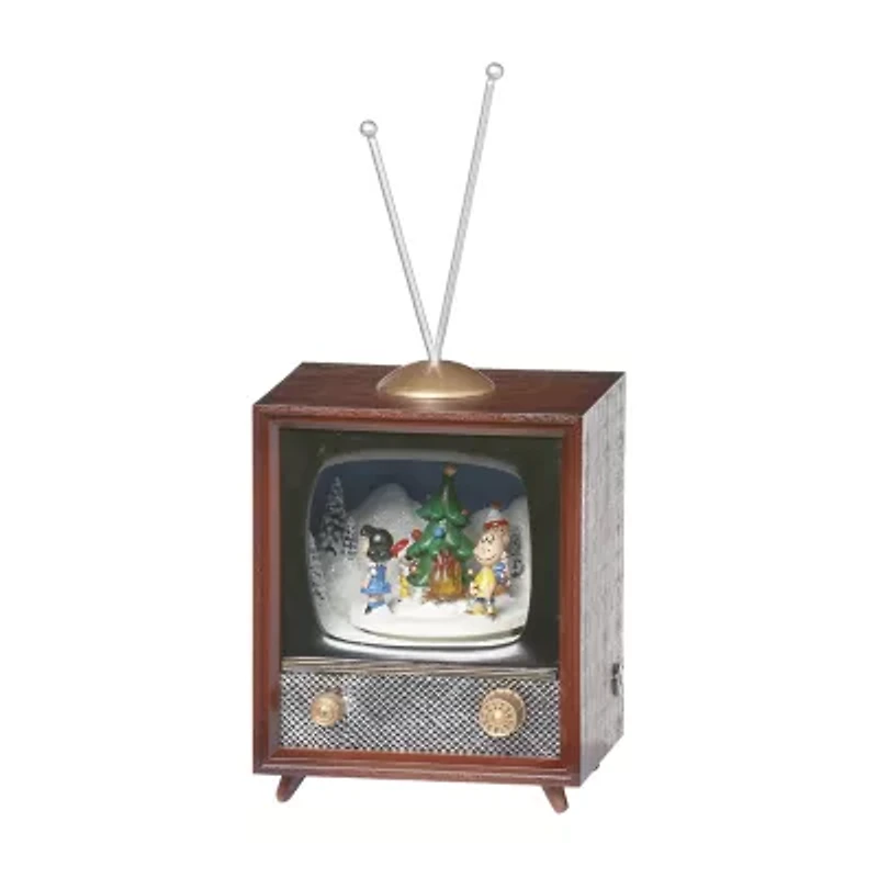 Roman 5in Musical Led Snoopy Tv Christmas Snow Globe