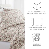 Casual Comfort Blooming Floral Patterned Sheet Set