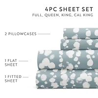 Casual Comfort Cloud Burst Patterned Sheet Set