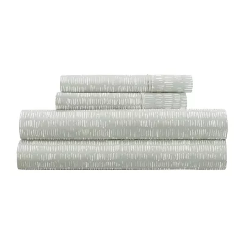 Casual Comfort Dashed Lines Patterned Sheet Set