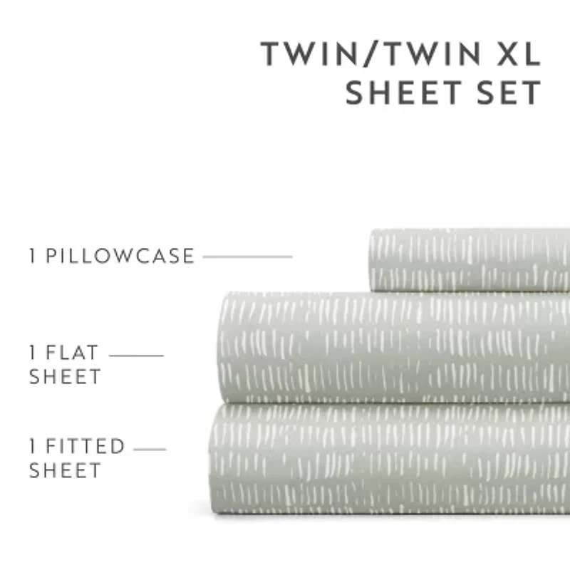 Casual Comfort Dashed Lines Patterned Sheet Set