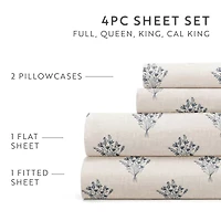 Casual Comfort Floral Bouquet Patterned Sheet Set