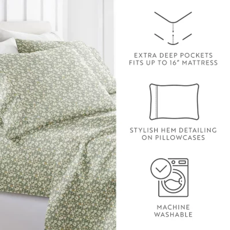 Casual Comfort Floral Dream Patterned Sheet Set