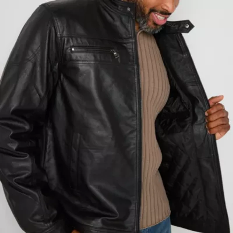 Victory Racing Mens Leather Midweight Jacket
