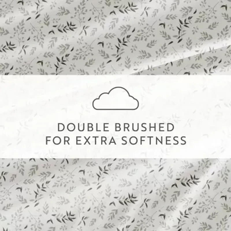 Casual Comfort Tossed Foliage Patterned Sheet Set