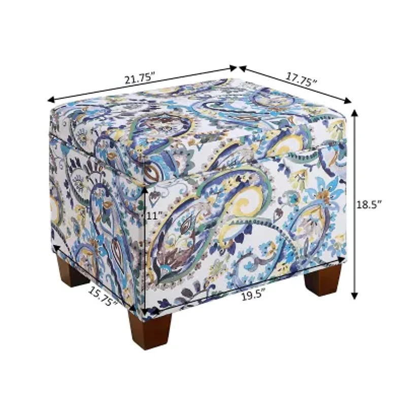 Madisson Cushioned Storage Ottoman