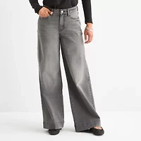 a.n.a - Tall Womens High Rise Wide Leg Jean