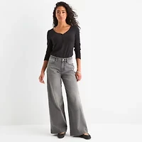 a.n.a - Tall Womens High Rise Wide Leg Jean