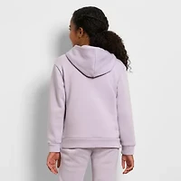 PUMA Big Kid Girls Long Sleeve Fleece Hoodie