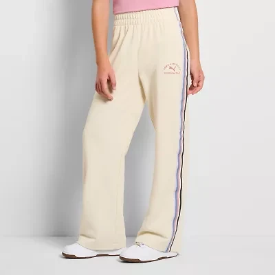 PUMA Big Kid Girls Wide Leg Regular Fit Pull-On Pant