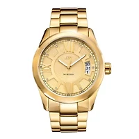 JBW Bond Mens Diamond-Accent Gold-Tone Stainless Steel Watch J6311A