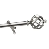 Rod Desyne 13/16" Adjustable Curtain with Twist Finials