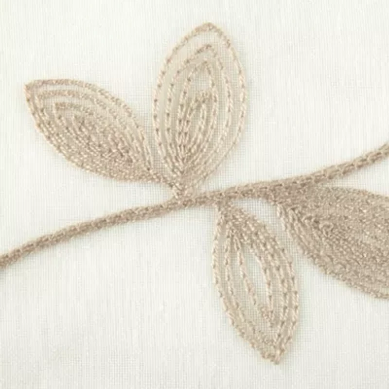 Regal Home Meadow Embroidered Rod Pocket Valance