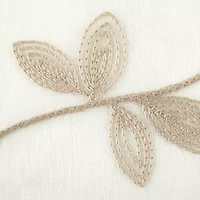 Regal Home Meadow Embroidered Rod Pocket Valance