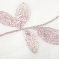 Regal Home Meadow Embroidered Rod Pocket Valance