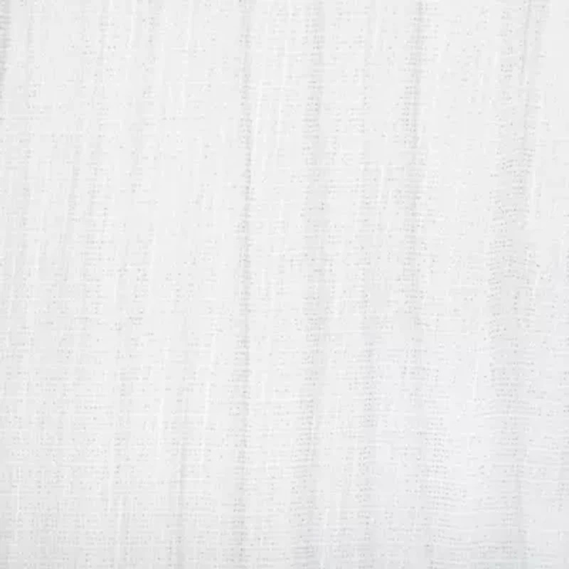 Regal Home Glimmer Metallic Grommet Top Sheer Single Curtain Panel