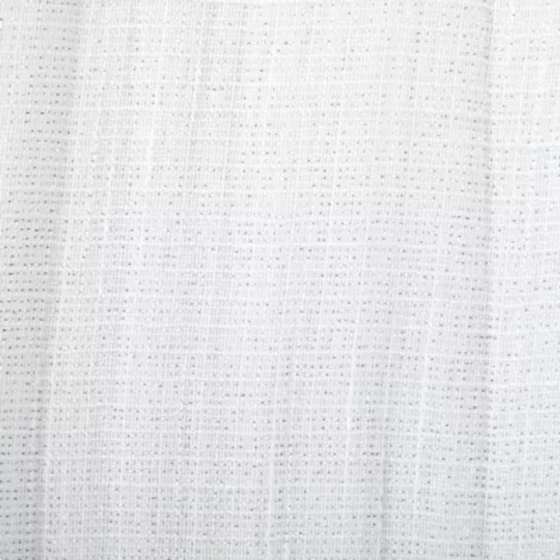 Regal Home Glimmer Metallic Grommet Top Sheer Single Curtain Panel