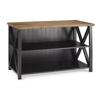 Walker Edison Freeda Small Space Collection Storage Console Table