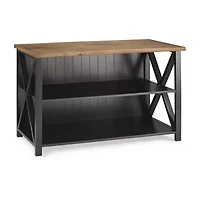 Walker Edison Freeda Small Space Collection Storage Console Table