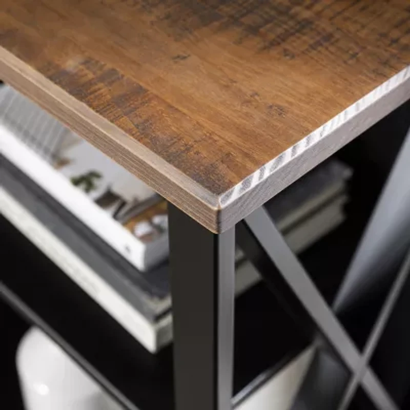 Walker Edison Freeda Small Space Collection Storage Console Table