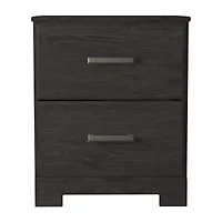 Signature Design by Ashley Belachime 2-Drawer Nightstand in Charcoal