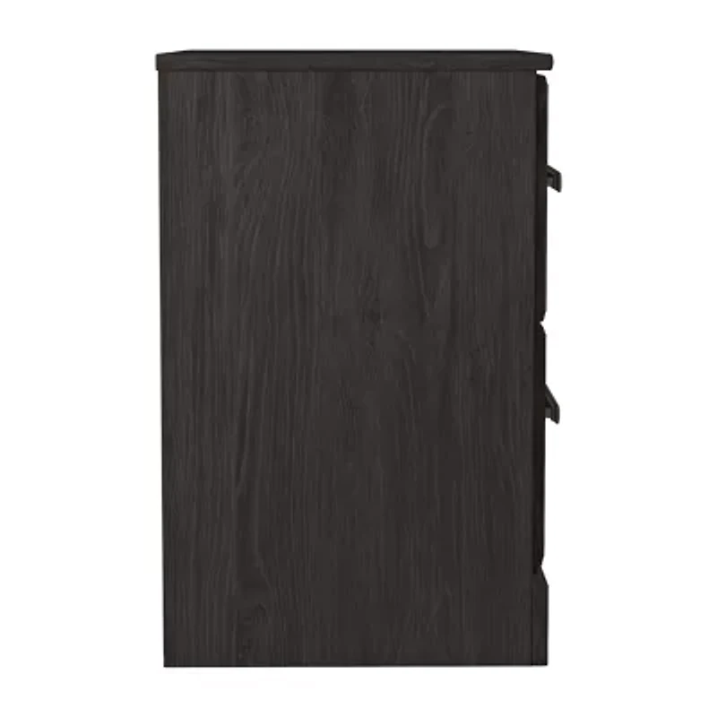 Signature Design by Ashley Belachime 2-Drawer Nightstand in Charcoal