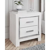 Signature Design by Ashley Altyra 2-Drawer Nightstand in White