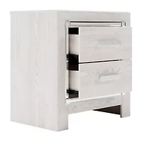 Signature Design by Ashley Altyra 2-Drawer Nightstand in White