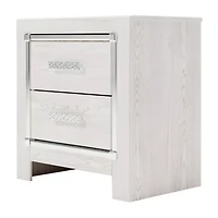 Signature Design by Ashley Altyra 2-Drawer Nightstand in White
