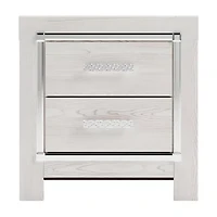 Signature Design by Ashley Altyra 2-Drawer Nightstand in White