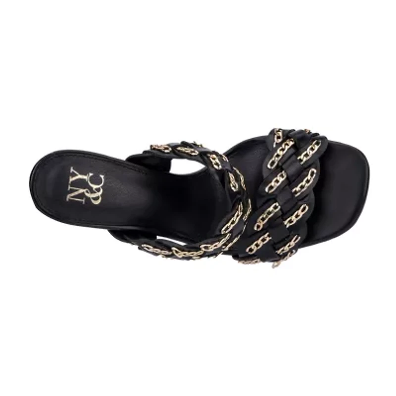 New York & Company Womens Courtney Heeled Sandals