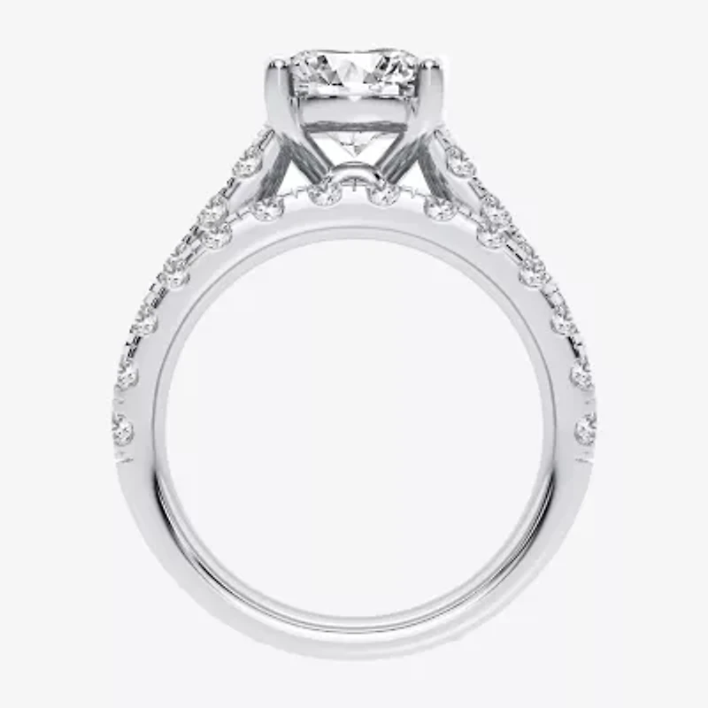 (H-I / SI1-SI2) Signature By Modern Bride Womens 5 CT. T.W. Lab Grown White Diamond 14K Gold Oval Bridal Set