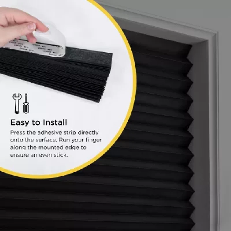 Eclipse 2pk Paper Cordless Blackout Pleated Shade