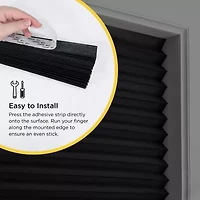 Eclipse 2pk Paper Cordless Blackout Pleated Shade