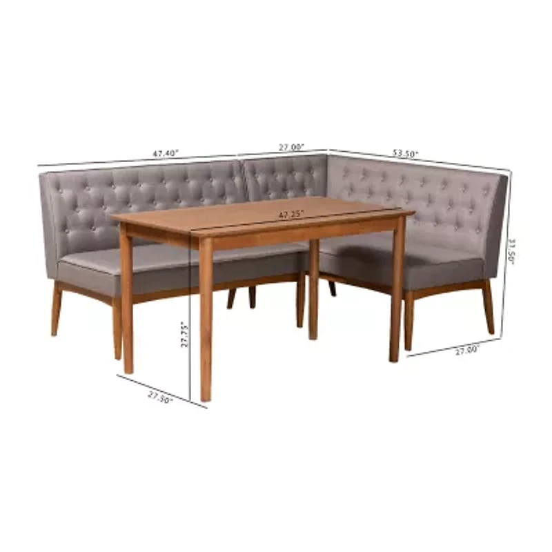 Riordan Dining Room Collection 3-pc. Rectangular Dining Set