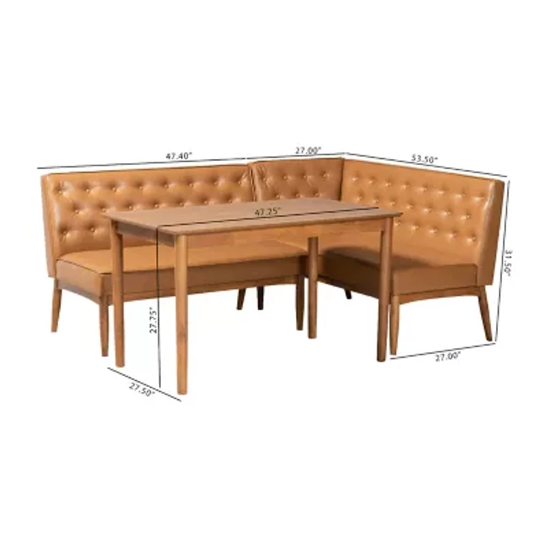 Riordan Dining Room Collection 3-pc. Rectangular Dining Set