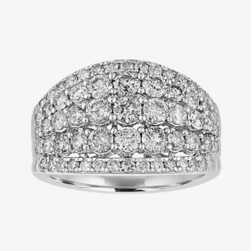 2 CT.T.W. Natural Diamond 14K White Gold Ring