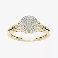 1/ CT.T.W. Natural Diamond 10K Yellow Gold Engagement Ring