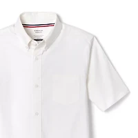 French Toast Little & Big Kid Boys Wrinkle Resistant Button Down Collar Short Sleeve Dress Shirt