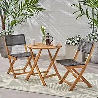 Hillside 3-pc. Bistro Set Folding