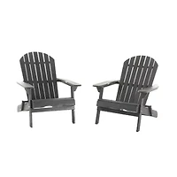 Hanlee 2-pc. Folding Adriondack Chair